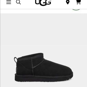 UGG ULTRA MINI BLACK